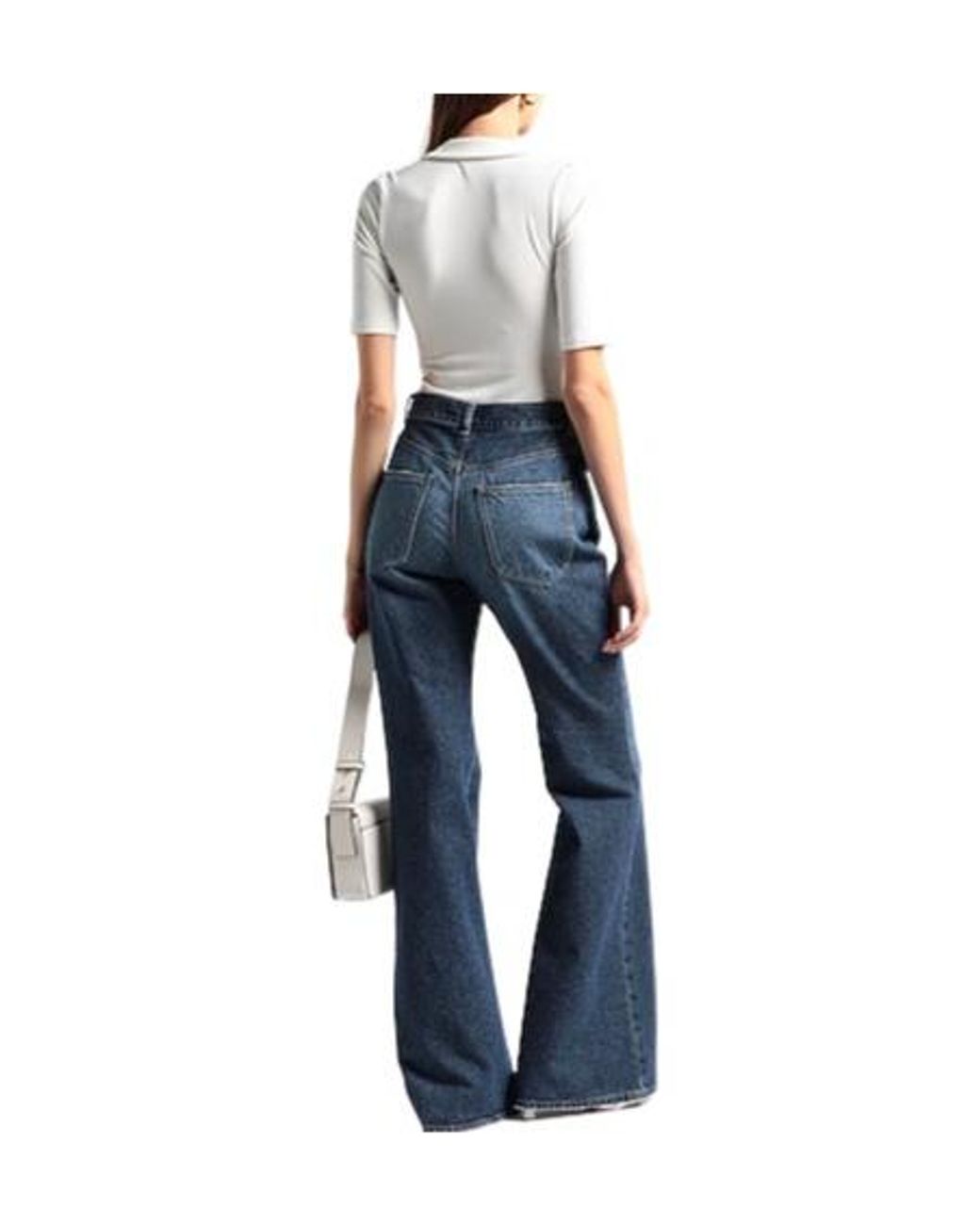 Chloé Blue High-Waisted Wide-Leg Jeans