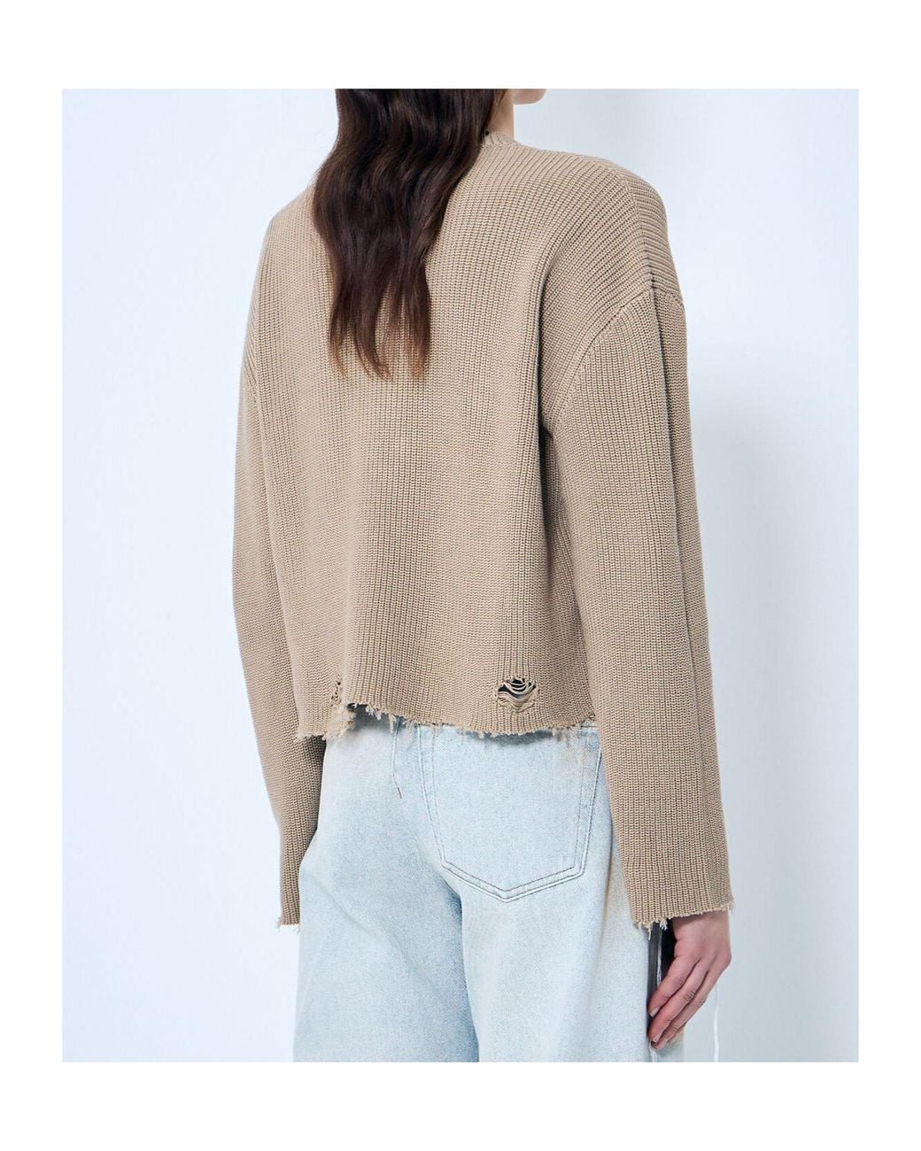 MM6 by Maison Margiela Natural Distresses Jumper