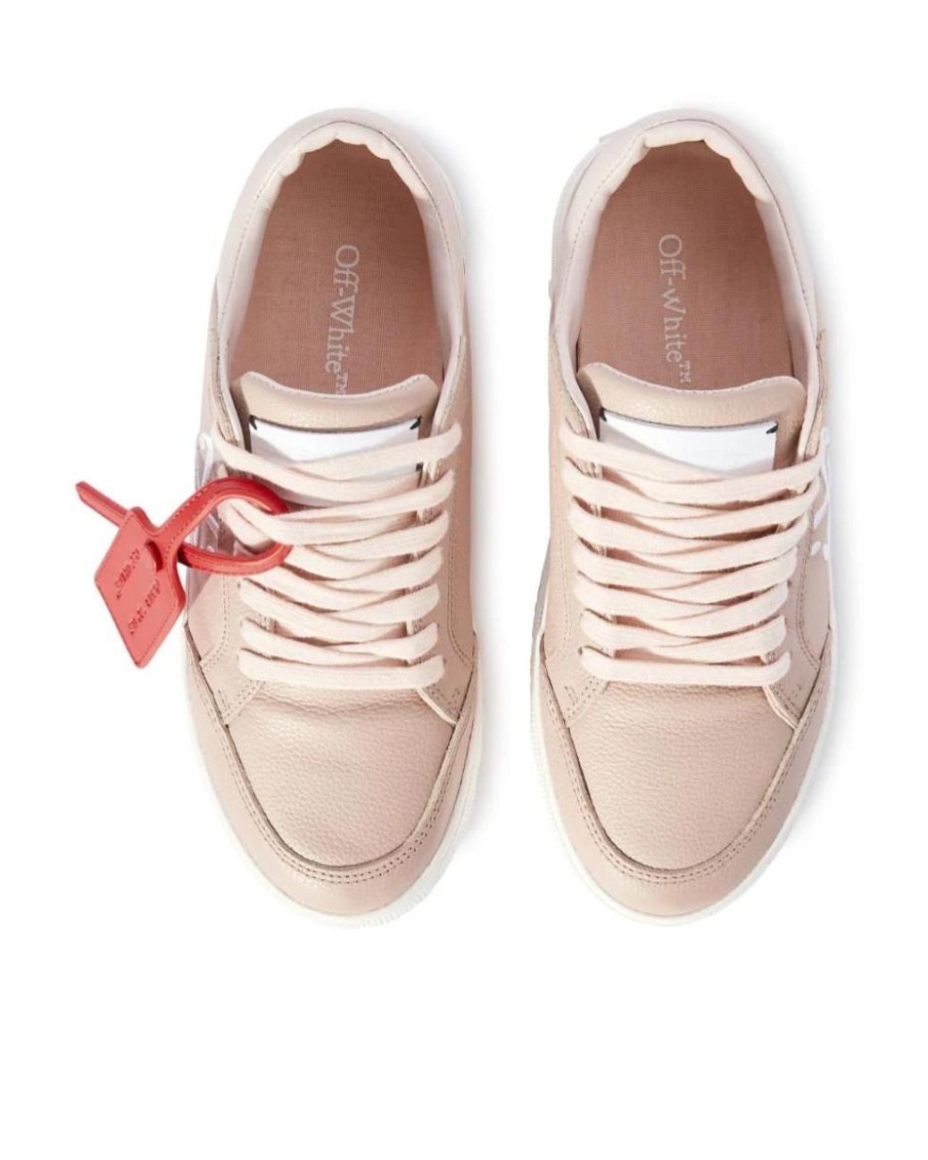 Off-White c/o Virgil Abloh Pink New Low Vulcanized Lace-Up Sneakers
