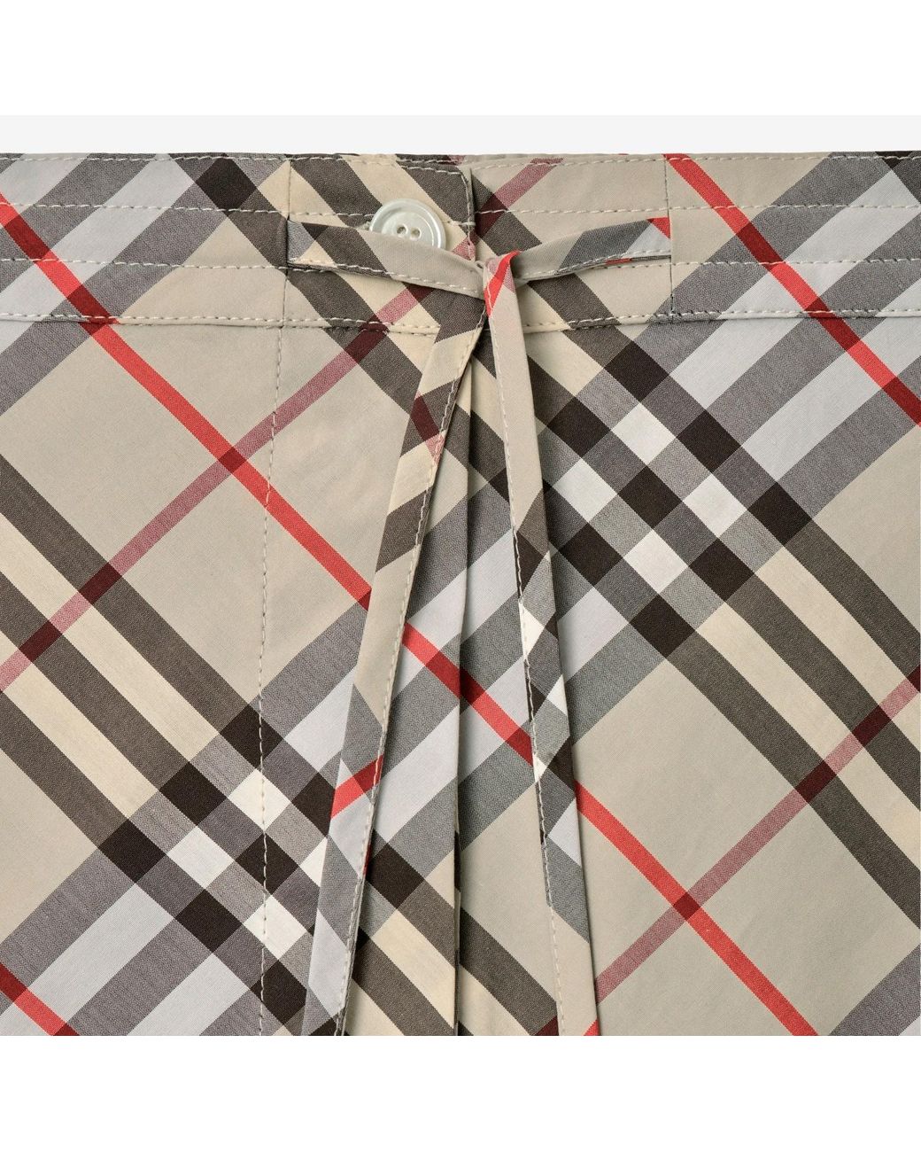 Burberry Multicolor Checked Drawstring Pyjama Shorts