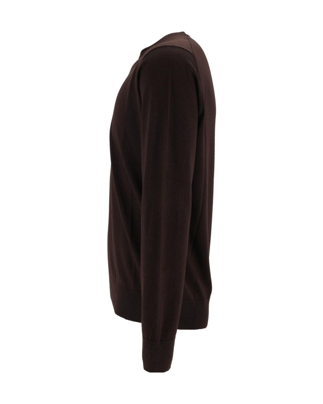 Ballantyne Black Crewneck Ribbed Jumper for men