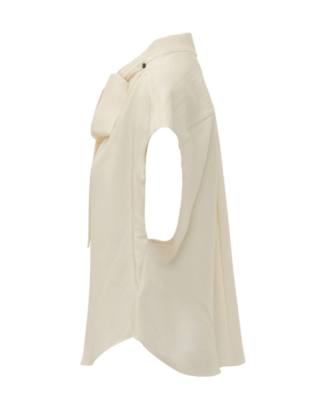 Isabel Marant White Selene Tie-Front Blouse