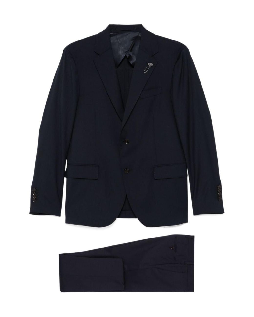 Lardini Blue Single-Breasted Two-Piece Suit for men