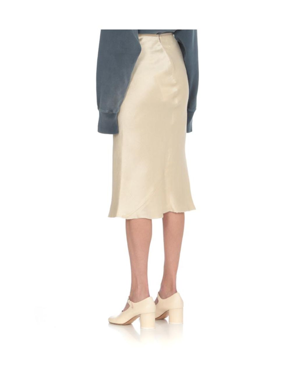 Maison Margiela Natural Flared Hem Skirt