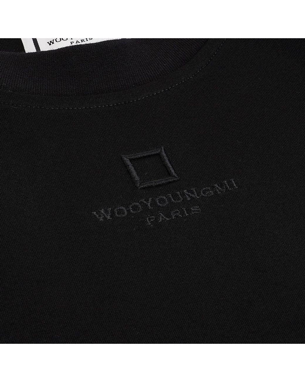 Wooyoungmi Black Over Size T-Shirt for men