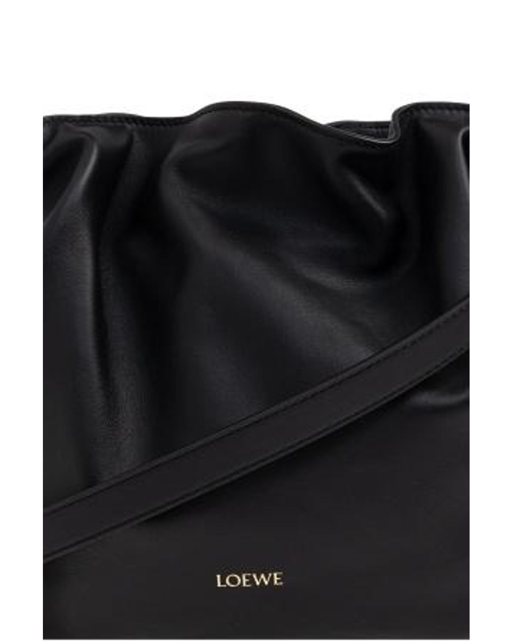 Loewe Black Medium Flamenco Clutch Bag