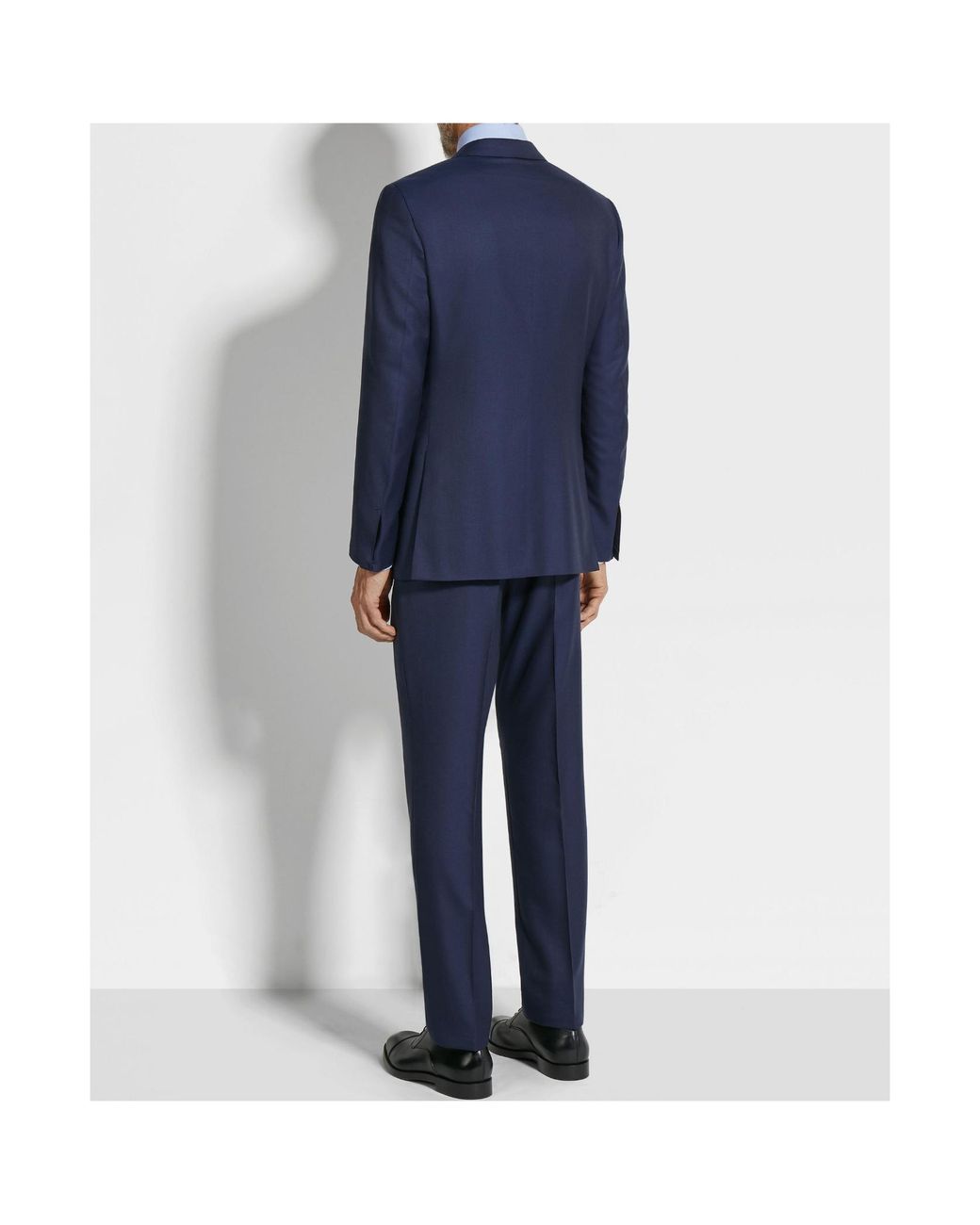 Zegna Blue Single-Breasted Tailored Suit for men
