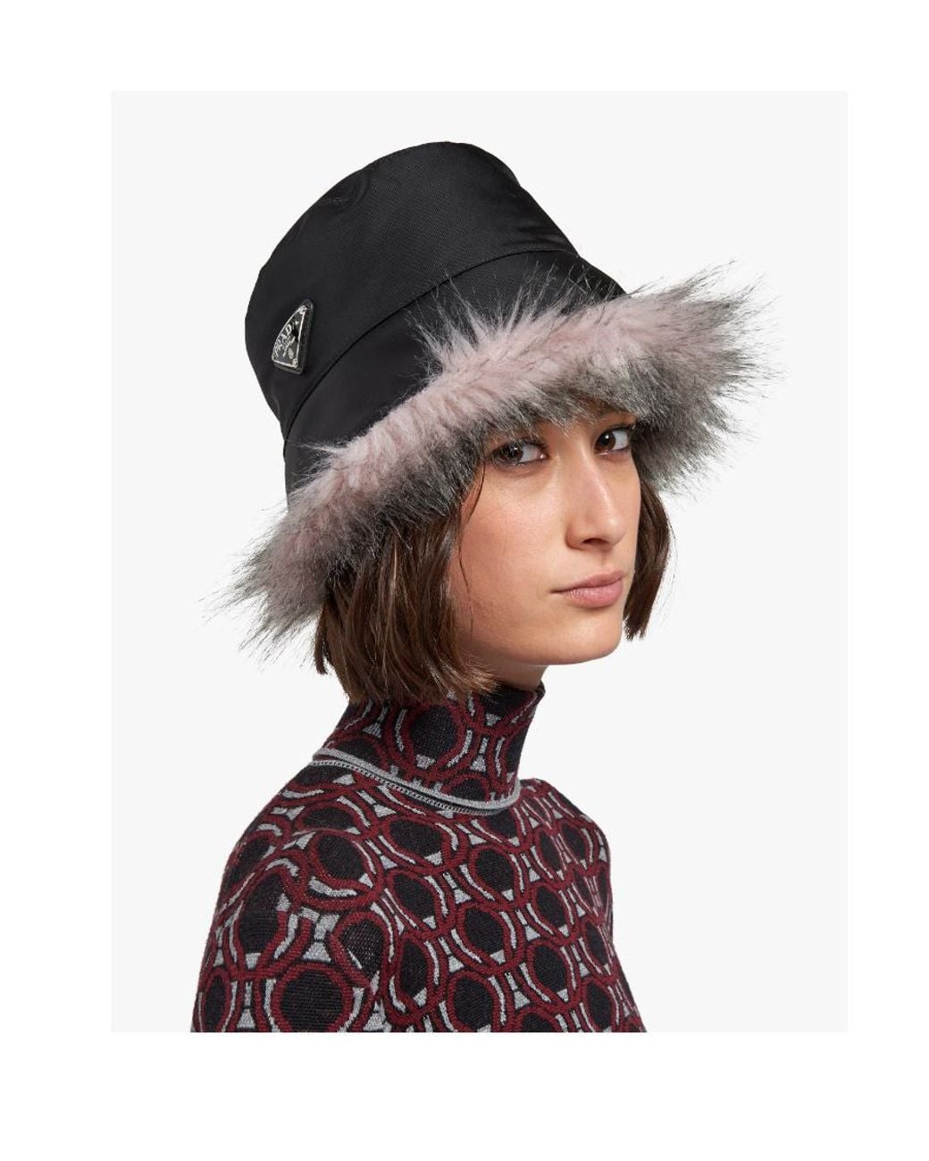 Prada Black Re-Nylon Bucket Hat