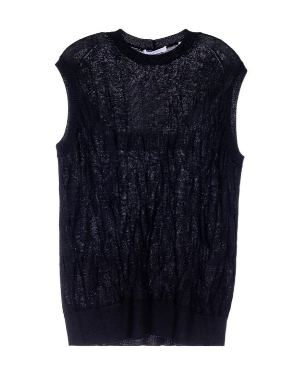 Helmut Lang Blue Round-Neck Vest