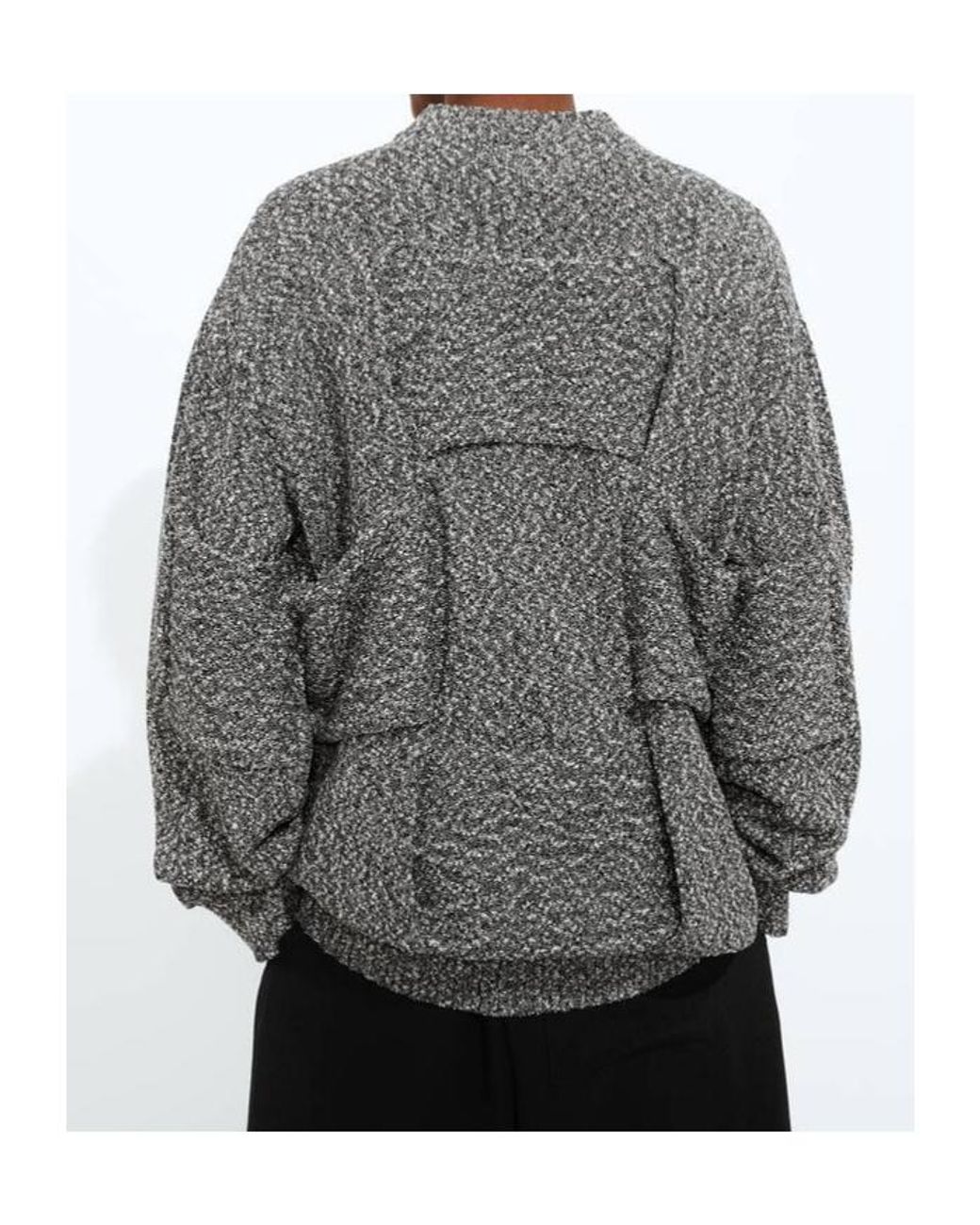 Bottega Veneta Gray Cotton Intrecciato Sweater for men