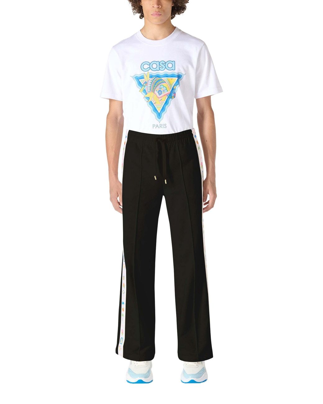 Casablanca Black Logo Casual Pants for men