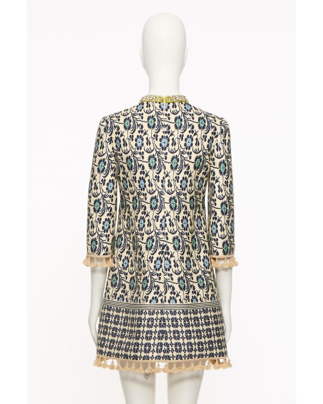 Valentino White Floral-Print Dress