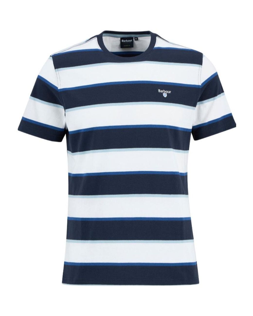 Barbour Blue Meldon Striped T-Shirt for men