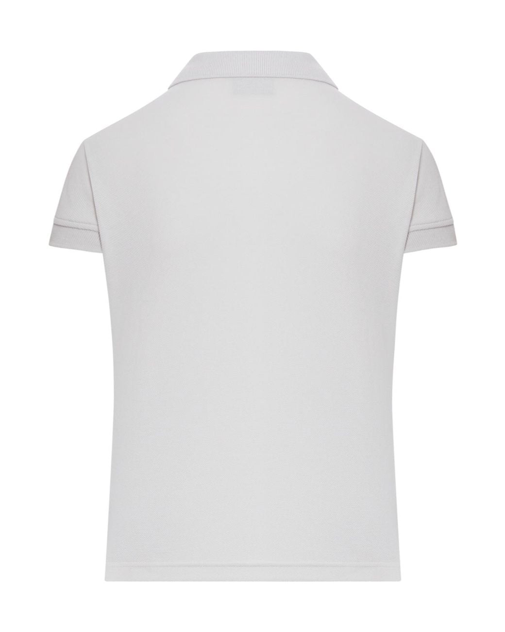 Balenciaga White Logo Embroidered Short-Sleeve Polo Shirt