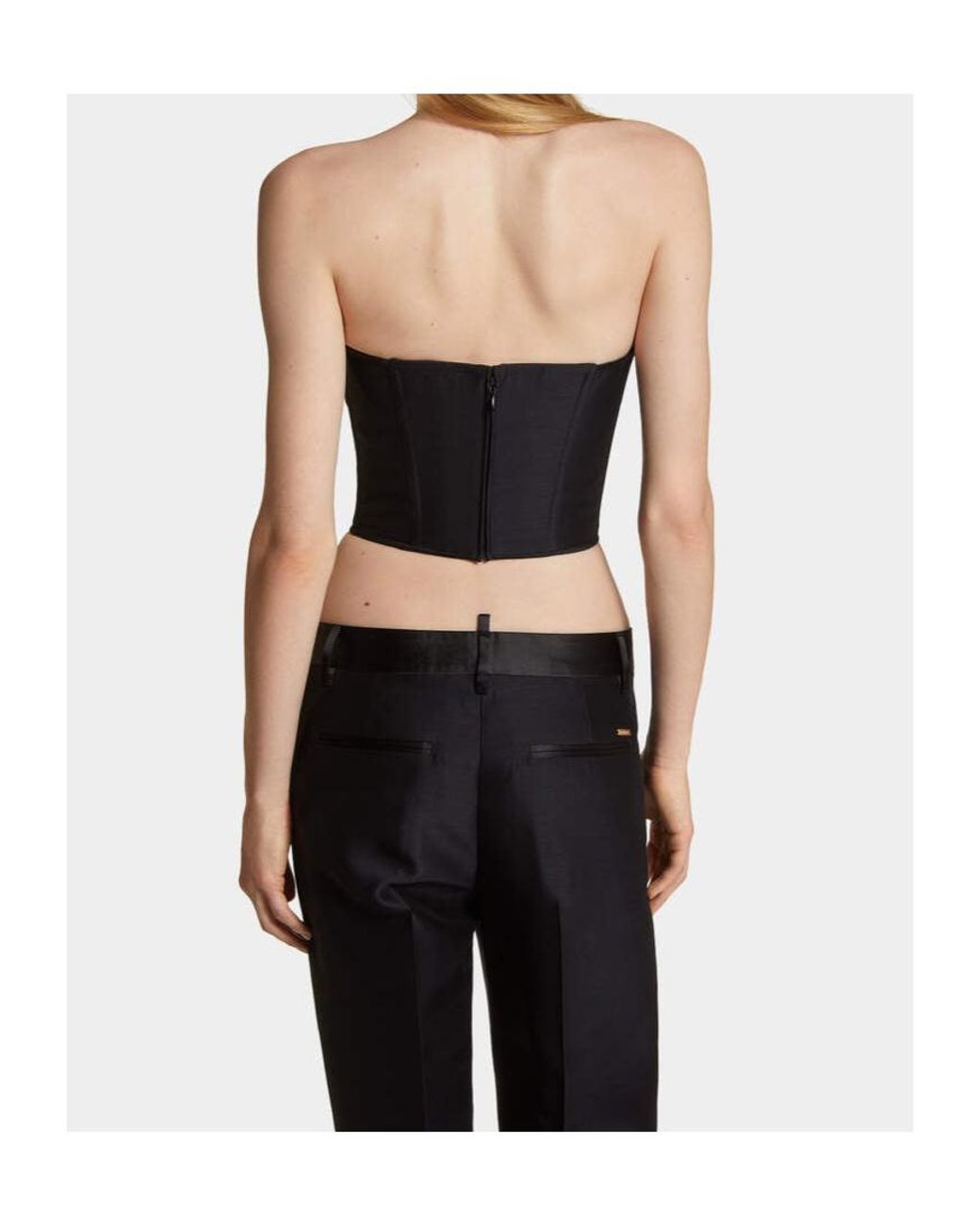 DSquared² Black Paris Corset Top