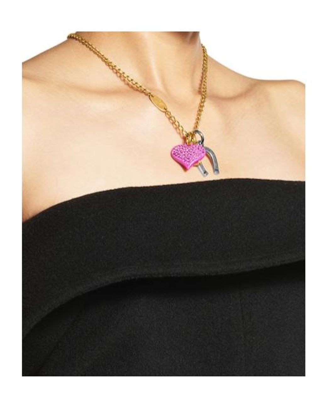 Balenciaga Pink Carousel Horseshoe Collector Necklace