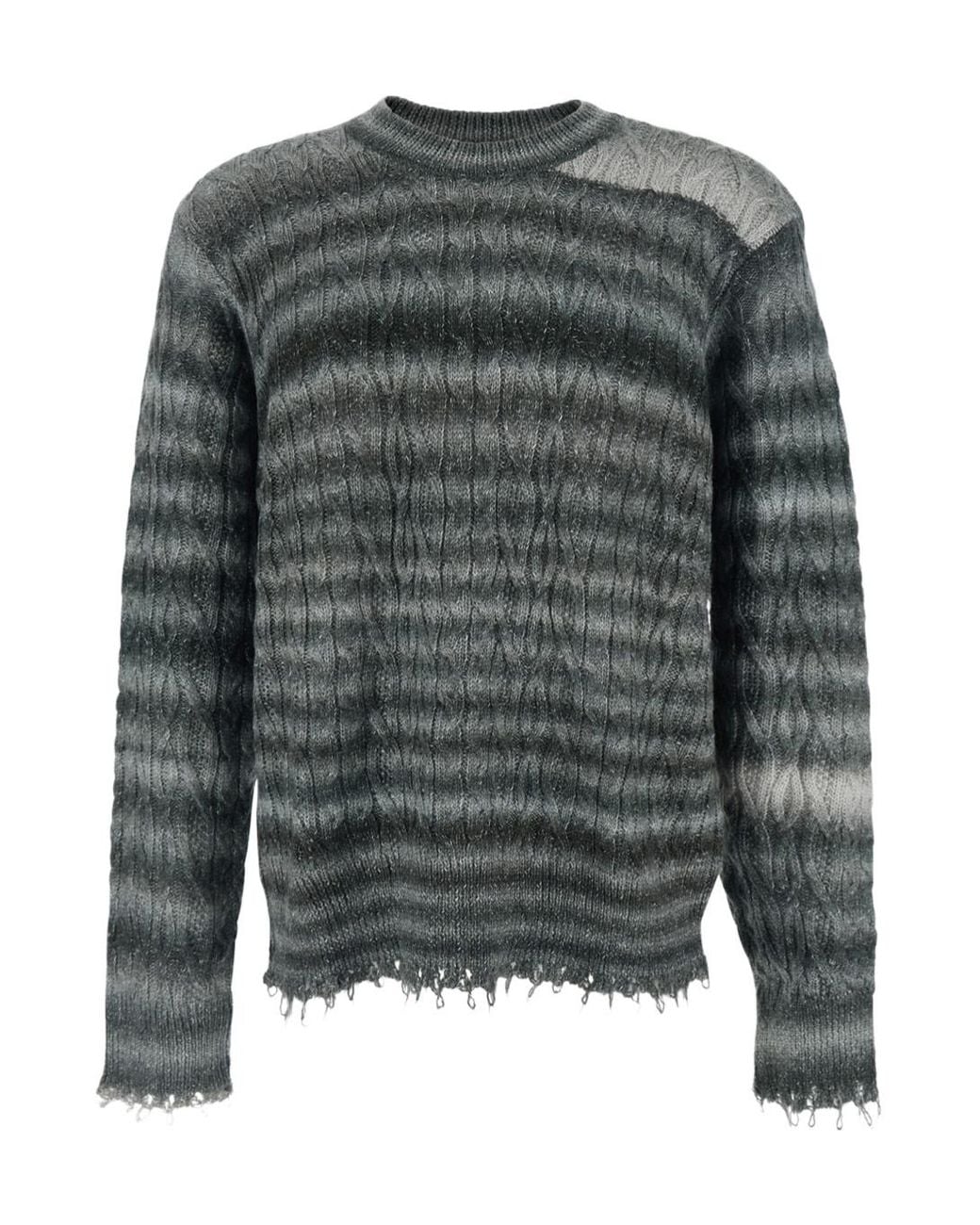Won Hundred Gray Crew Neck Sweater for men