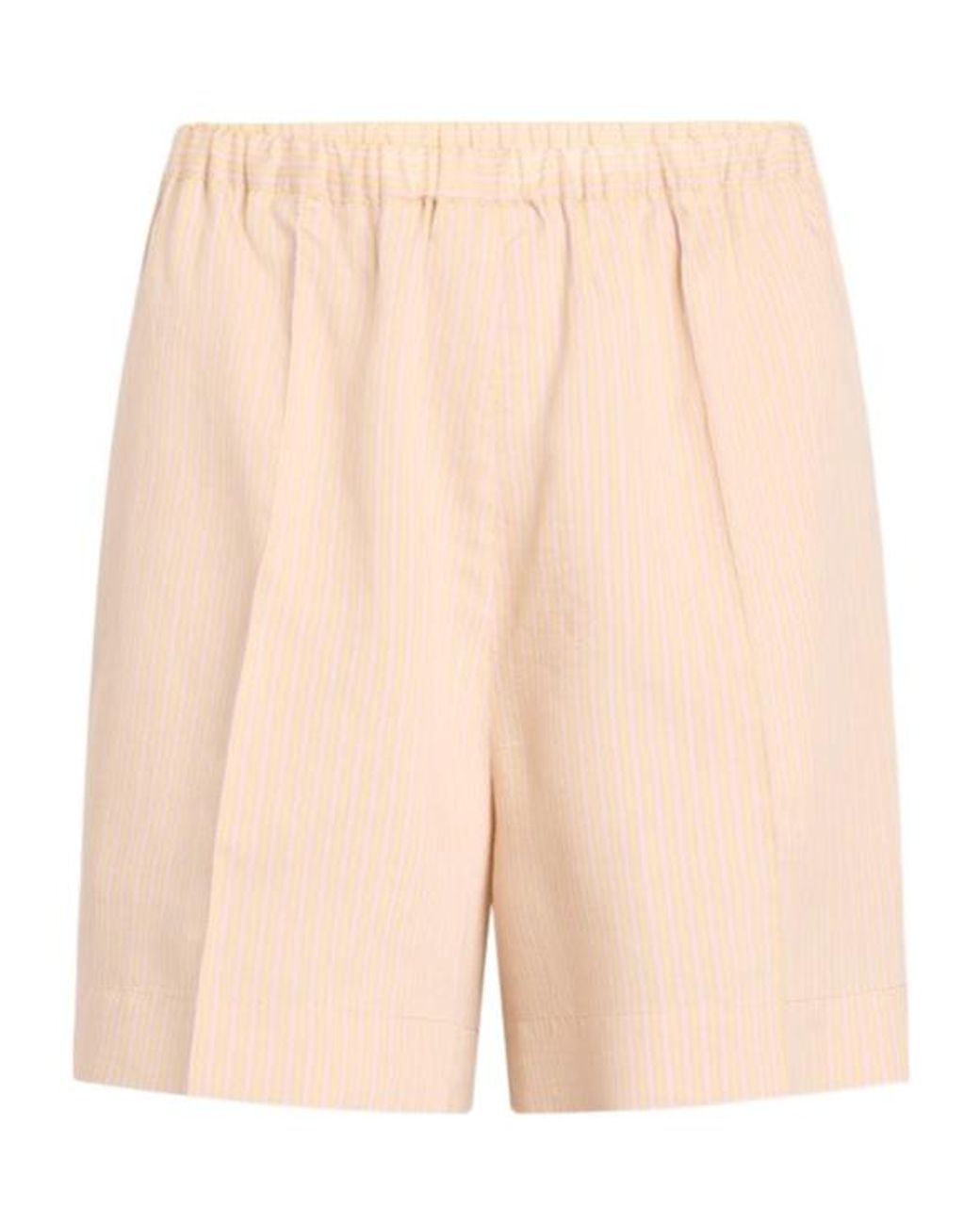 Patou Natural Striped Relaxed Shorts