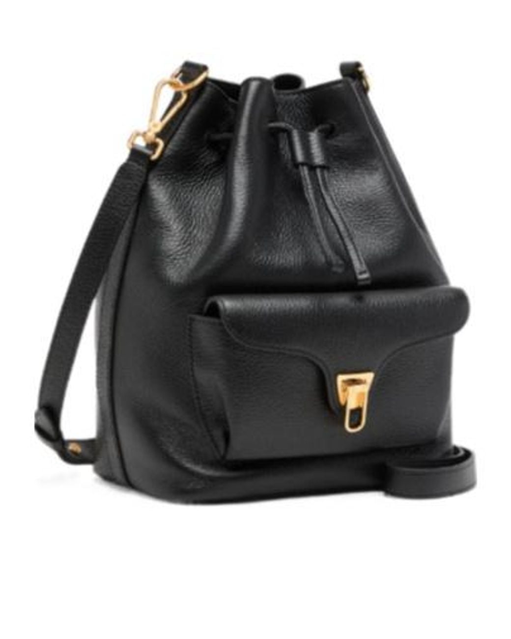 Coccinelle Black Beat Generation Medium Bucket Bag