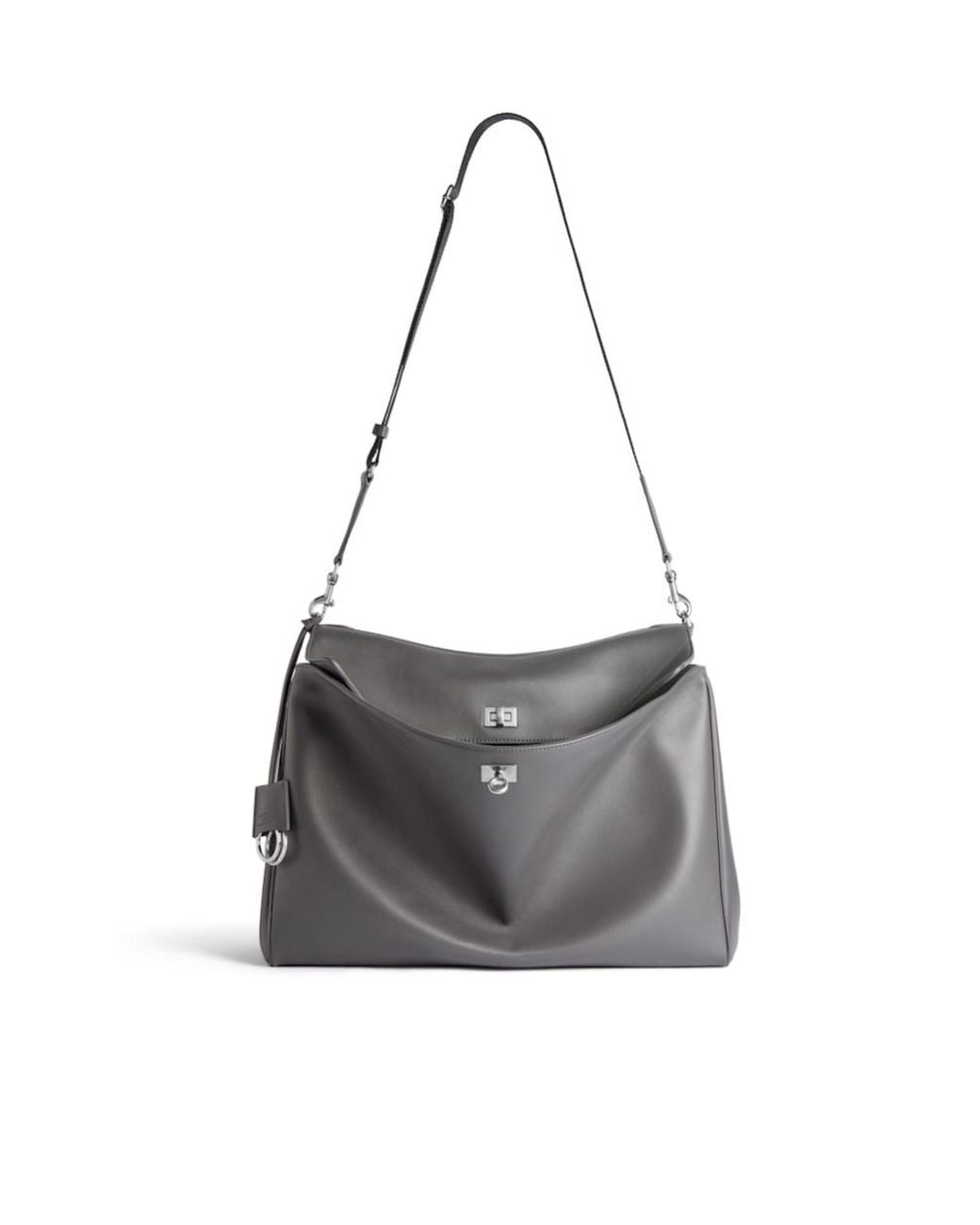 Balenciaga Gray Rodeo Medium Messenger Bag for men