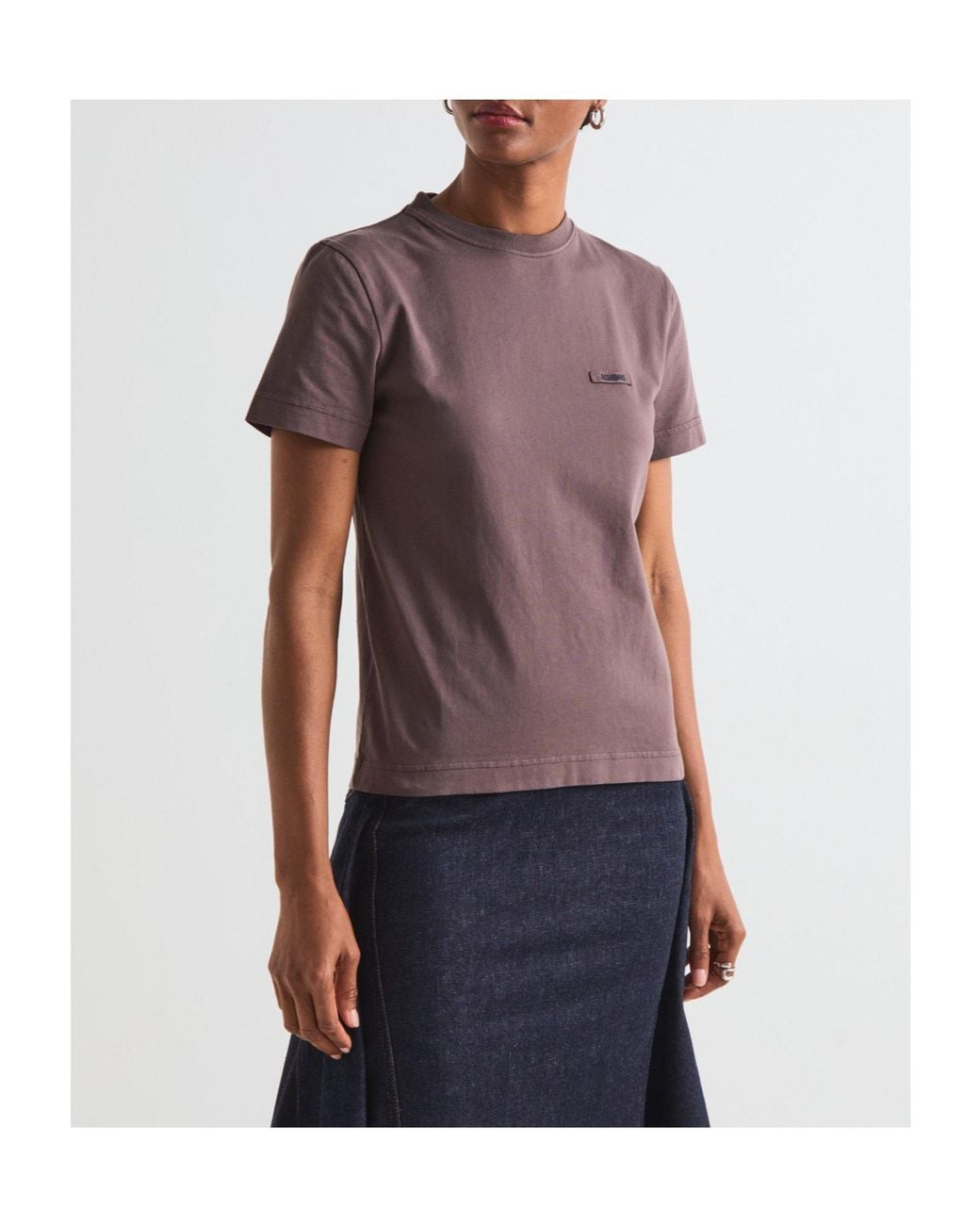 Jacquemus Purple Simple Short-Sleeved T-Shirt