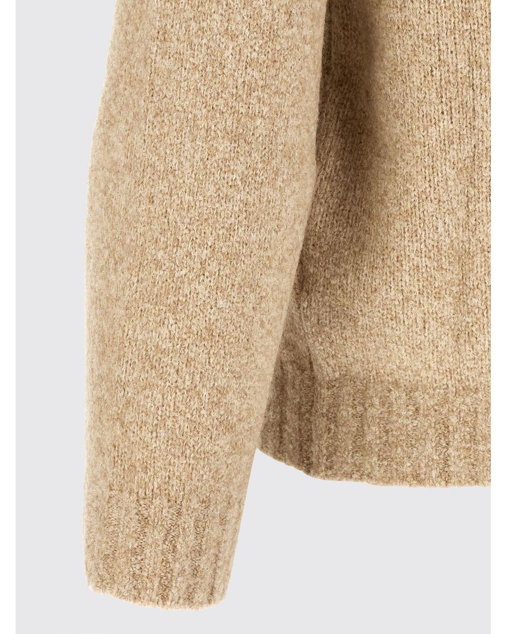 Brunello Cucinelli Natural Raglan Sleeved Turtleneck Sweater for men