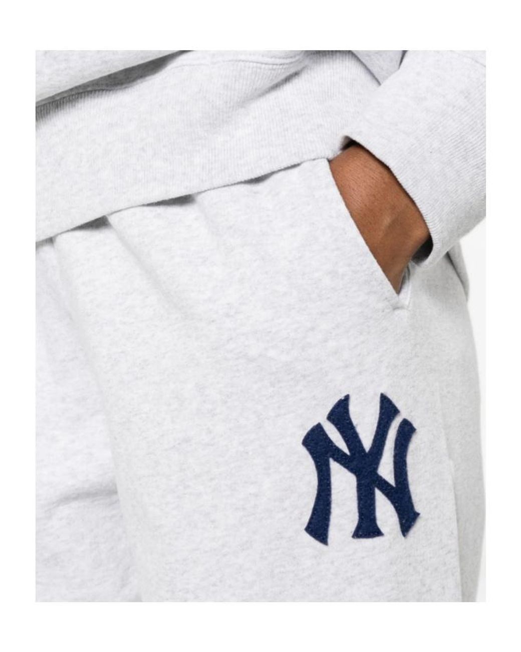 Sporty & Rich White Heritage Yankee Logo Joggers