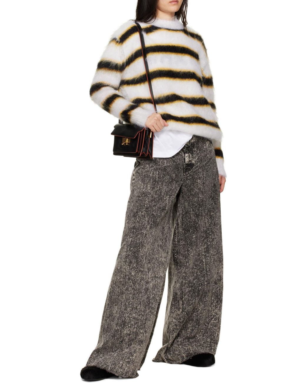 Marni Black Soft Trunk Crossbody Bag
