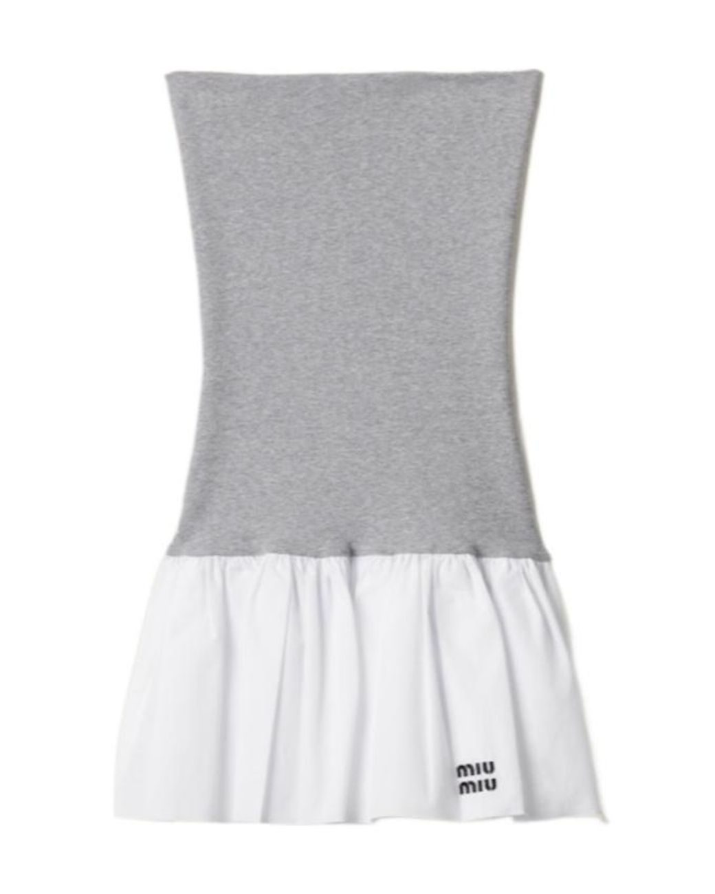 MiuMiu＊Poplin and jersey skirt ボリュームスカート＊送料込 Miu Miu Poplin and Jersey Miniskirt | Saks Fifth Avenue
