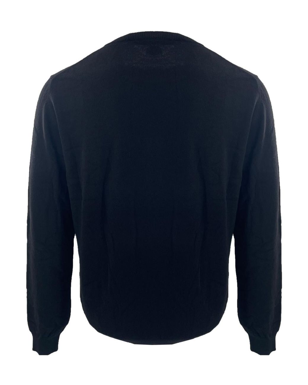 Moschino Blue Round-Collar Long-Sleeve Hoodie for men