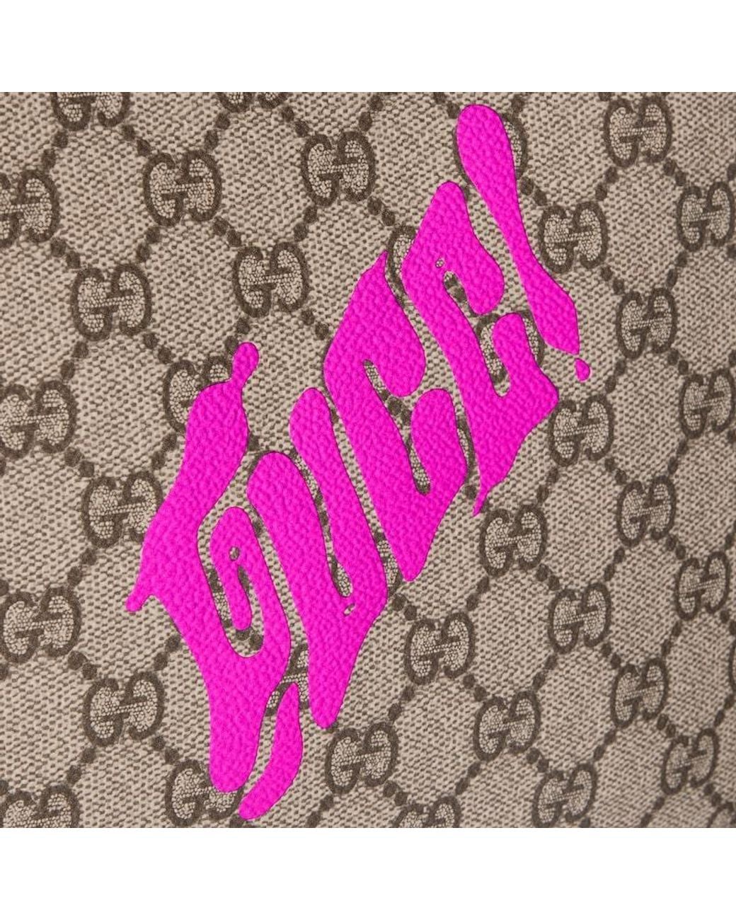 Gucci Pink Small Pouch With Print for men