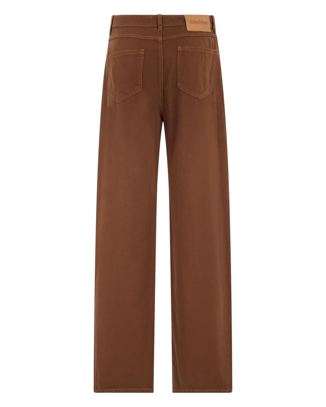 Max Mara Brown Studio Fatuo Straight Leg Trousers