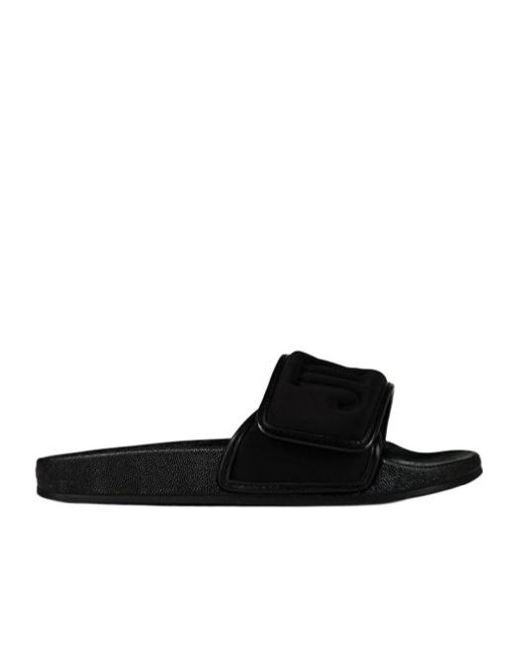 Jimmy Choo Black Lycra Fitz/F Sliders