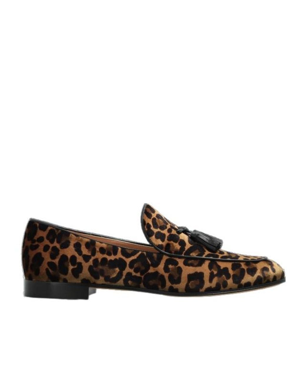 Gianvito Rossi Brown Vittoria Tassel Flat Shoes