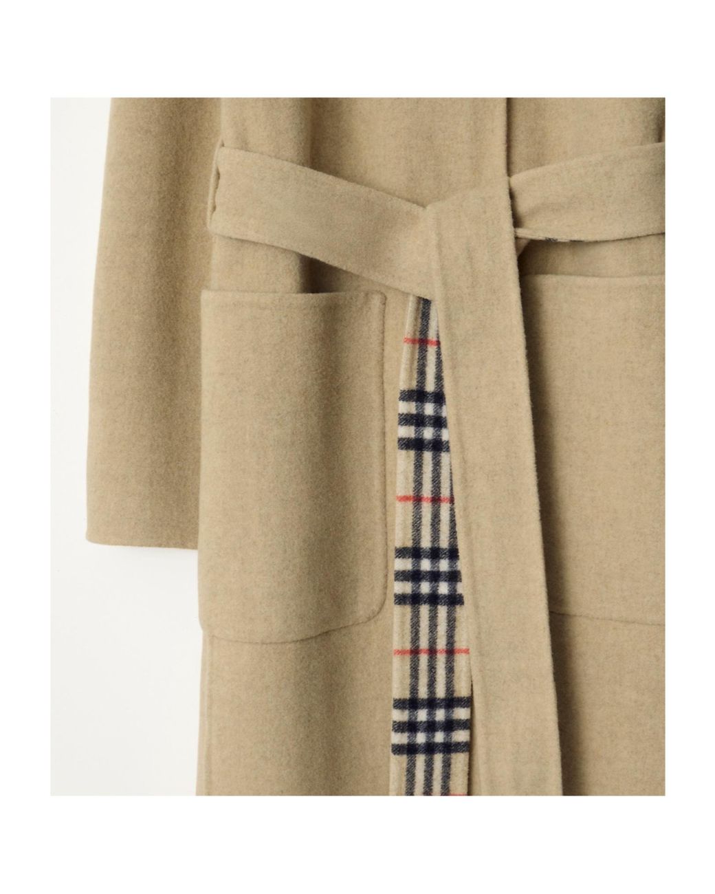 Burberry Natural Reversible Belted Coat