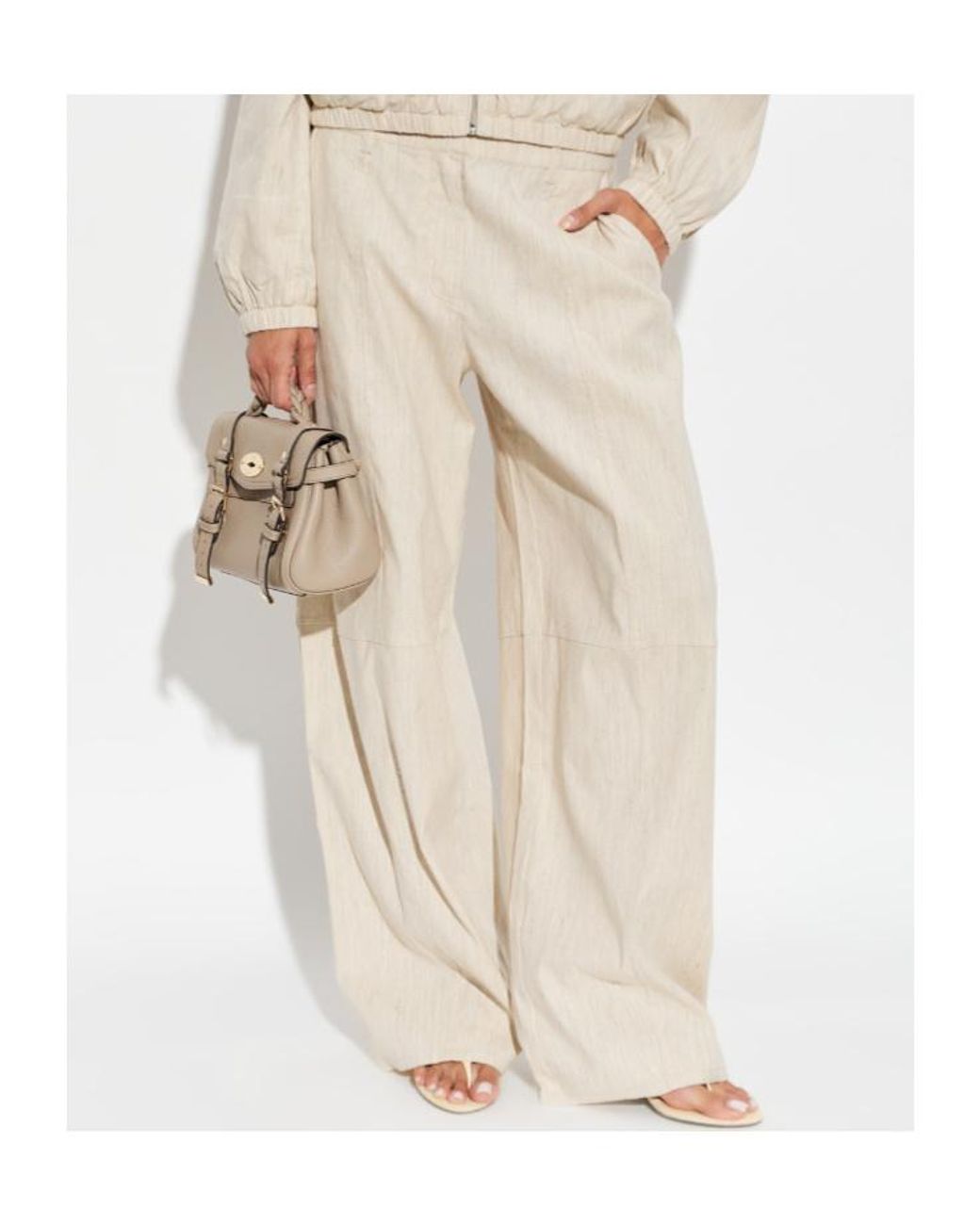 Samsøe & Samsøe Natural Samsøe Samsøe Sabianca Wide-Leg Pants