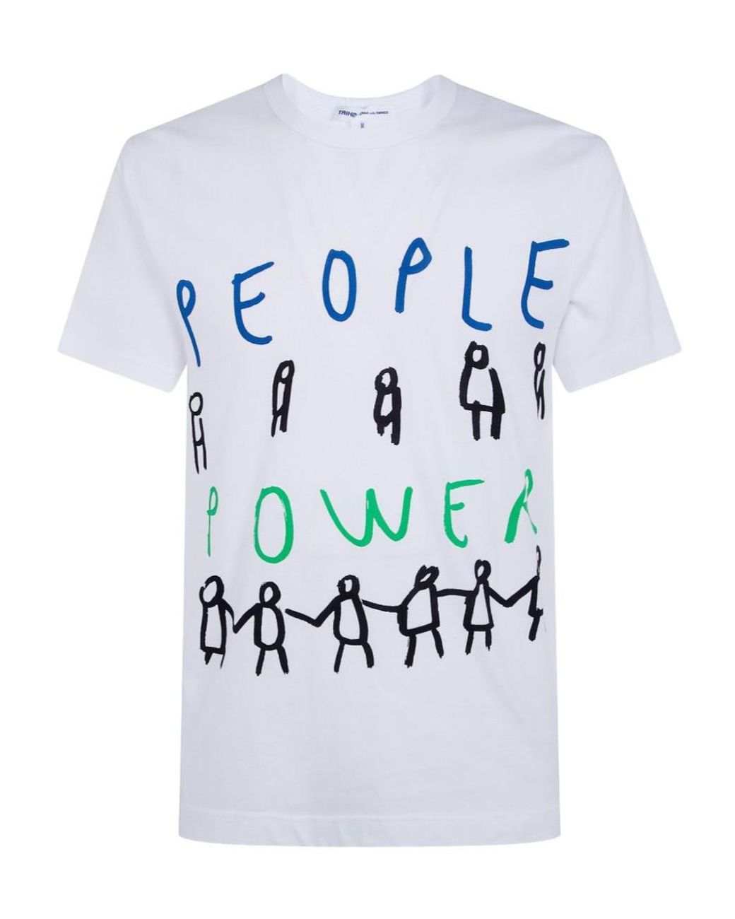 Comme des Garçons Blue Short-Sleeved T-Shirt for men
