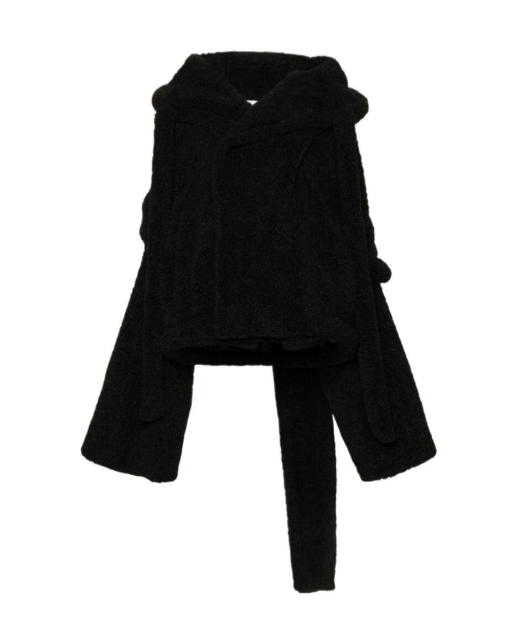 OTTOLINGER Black Hooded Short Coat
