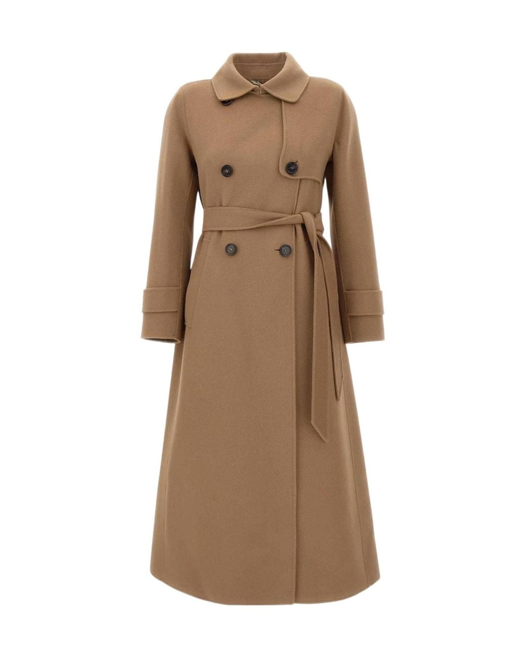 Max Mara Natural 'S Sem Double-Breasted Long Coat