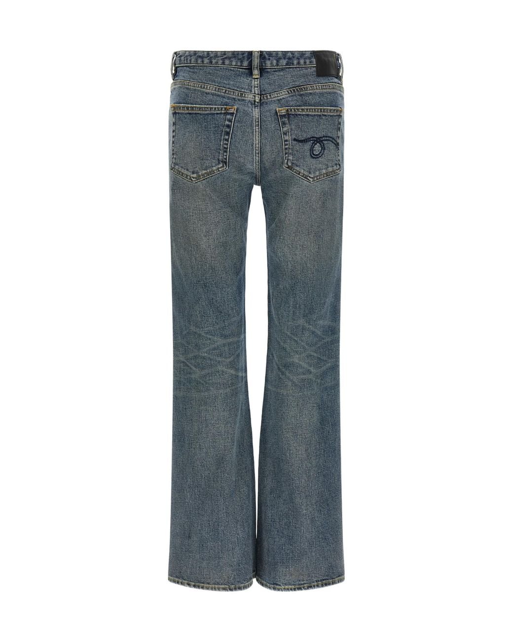 R13 Blue Jeans With Belt Loops