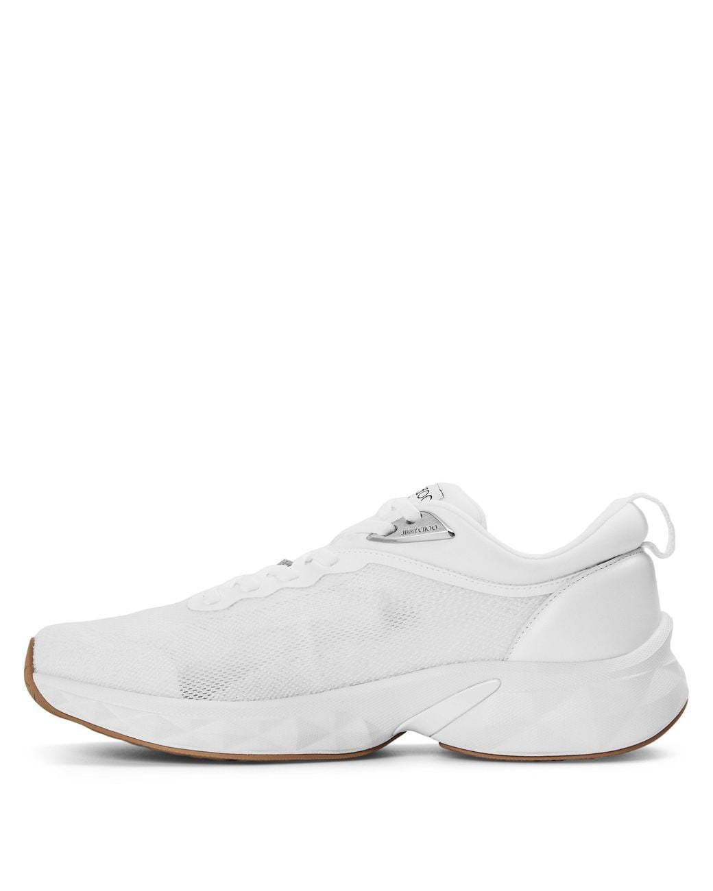 Jimmy Choo White Solid Color Sneakers