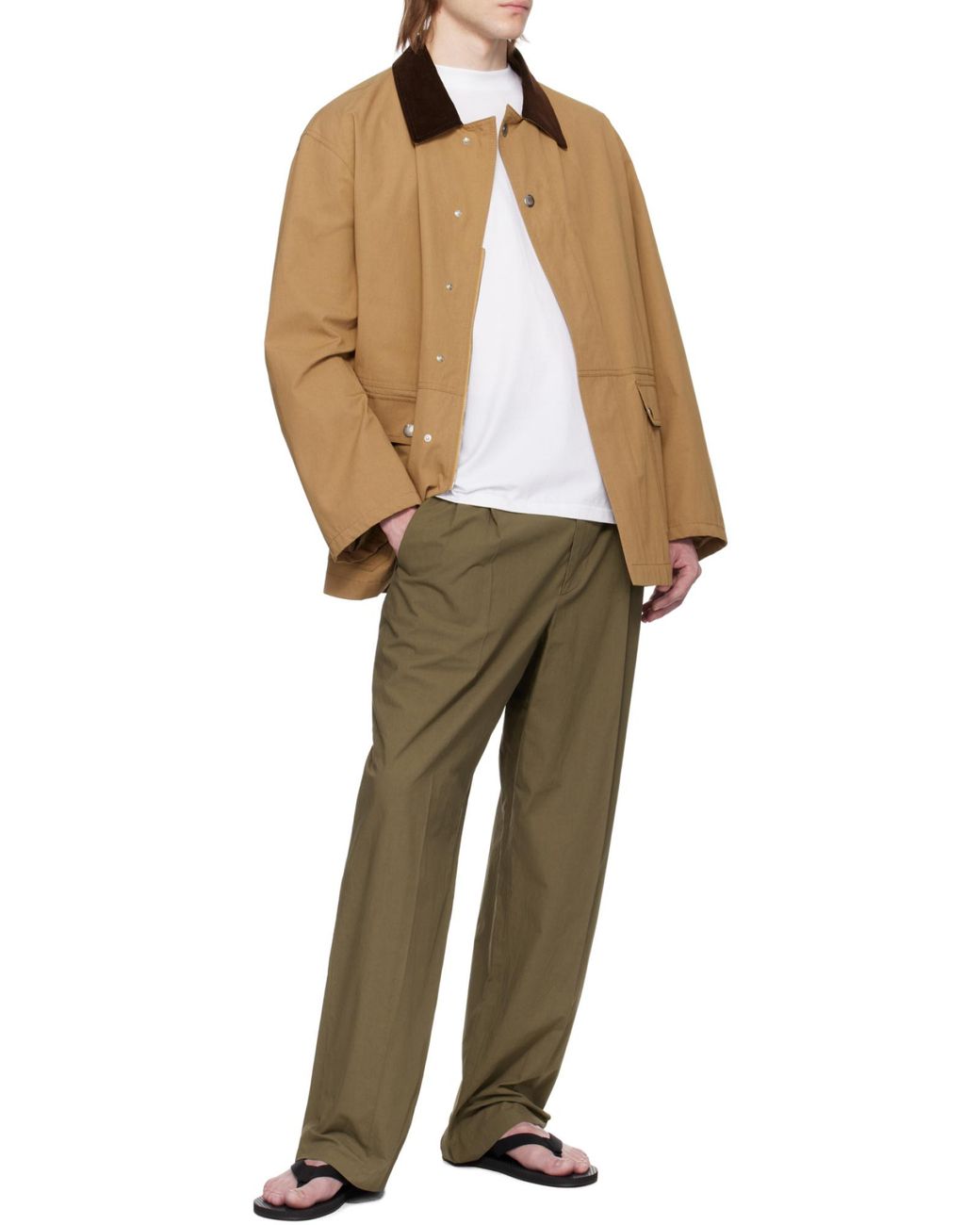 The Row Natural Frank Cotton Jacket for men
