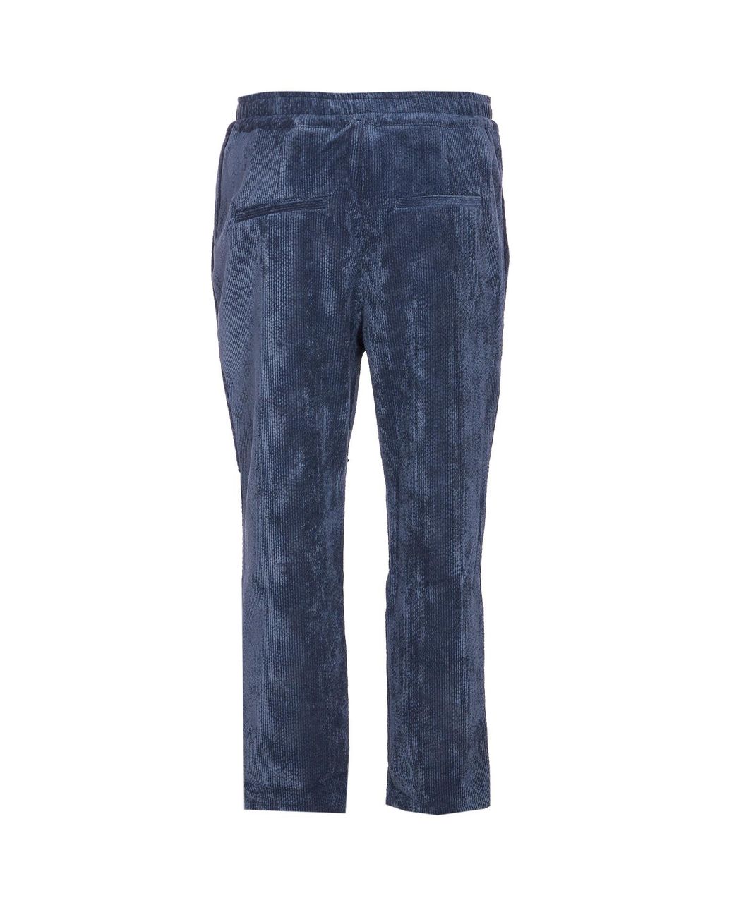 FAMILY FIRST Blue Family First Velvet Chino Pants for men