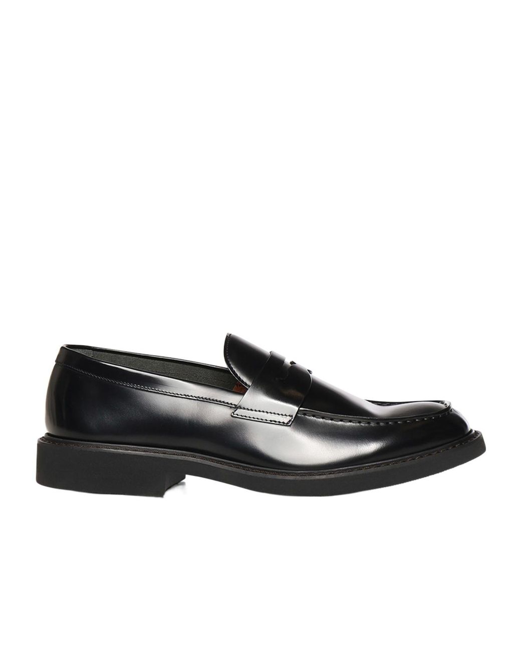 Doucal's Black Penny Loafers for men