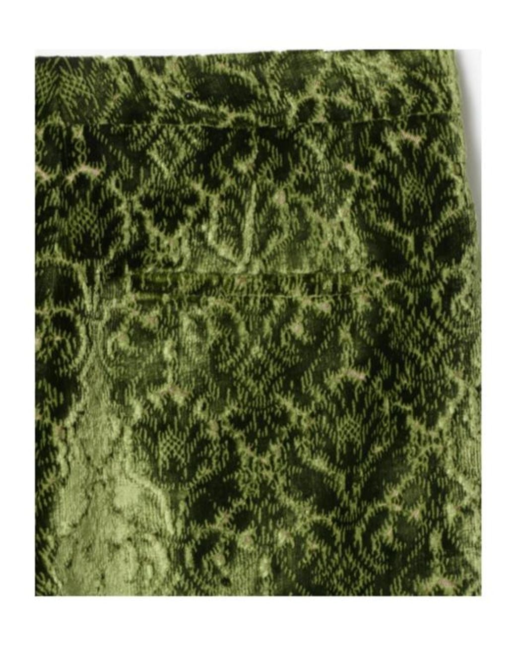 Burberry Green Baroque Velvet Tailored Trousers