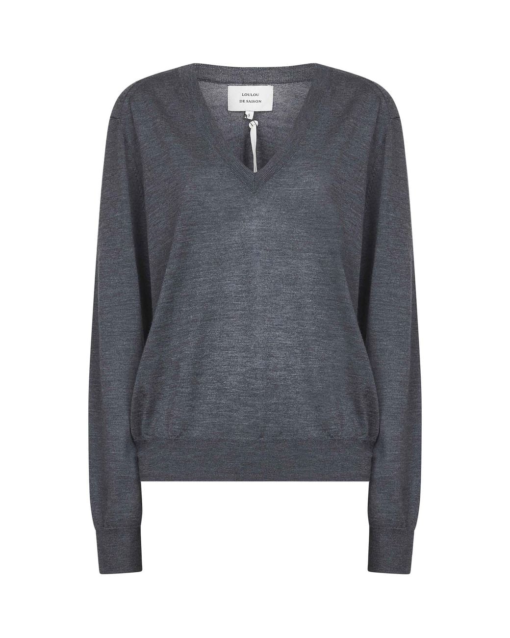 Loulou de Saison Blue Julio V-Neck Sweater