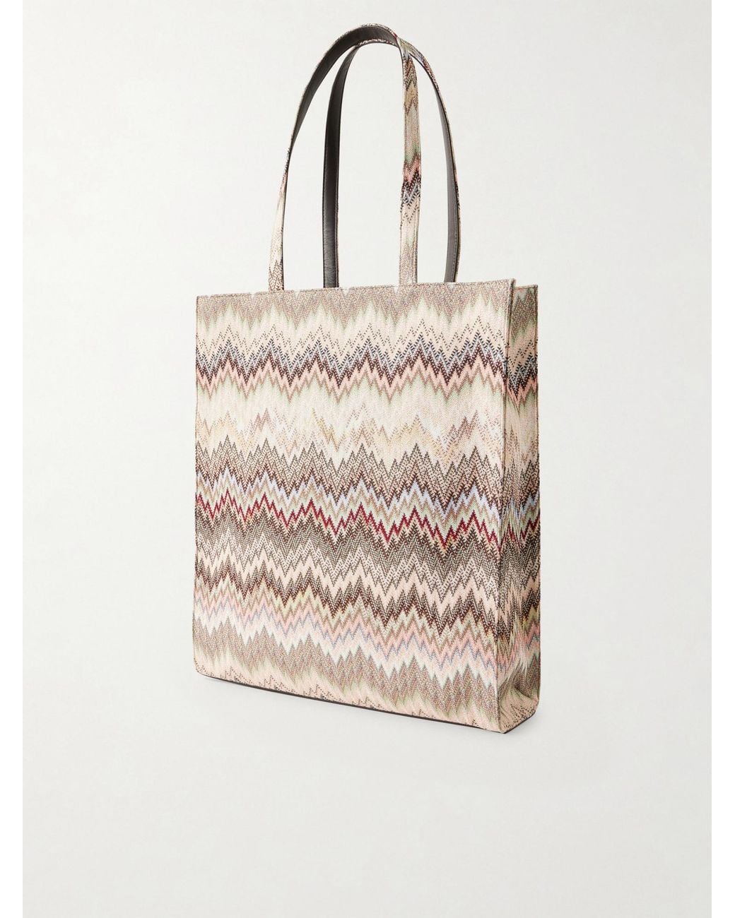Missoni Natural Striped Woven Lurex Tote