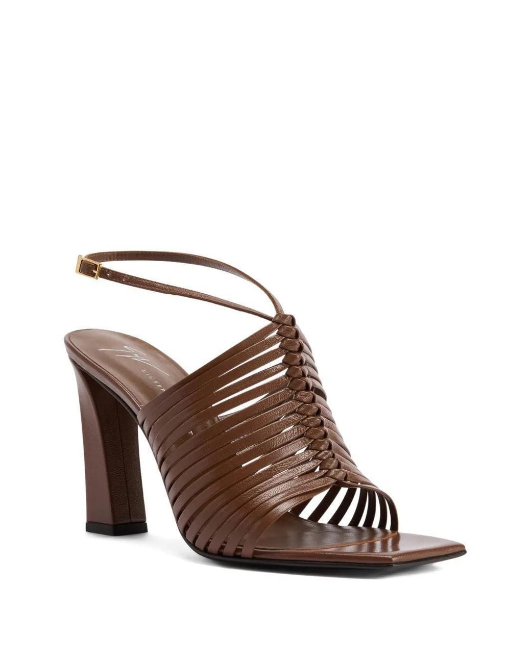 Giuseppe Zanotti Brown Savoia Open Toe Sandals