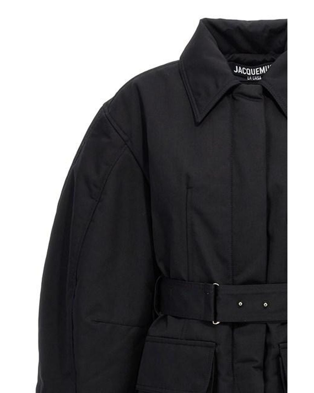 Jacquemus Blue Le Blouson Bari Belted Waist Jacket