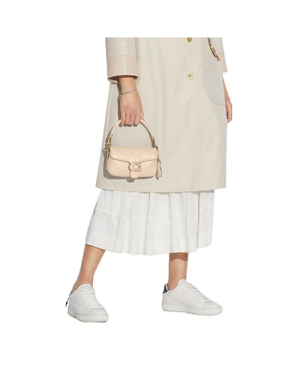 COACH Natural Pillow Tabby Quilted Shoulder Bag